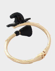 WITCH HAT HINGE BANGLE PINK