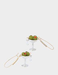 MARTINI DROP EARRINGS GREEN