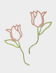 TULIP EARRINGS PINK