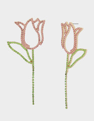 TULIP EARRINGS PINK