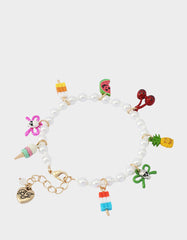 SUMMERWEEN CHARM FLEX BRACELET PEARL