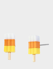 POPSICLE STUD EARRINGS ORANGE