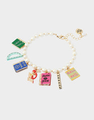SCHOOL SUPPLIES CHARM FLEX BRACELET MULTI