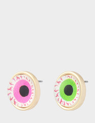 EYEBALL STUD EARRING MULTI