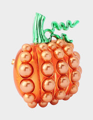 PUMPKIN BROOCH ORANGE