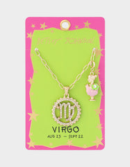 VIRGO CHARM PENDANT PINK