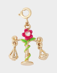LIBRA CHARM PENDANT FUCHSIA