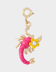SCORPIO CHARM PENDANT PINK