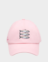 SARDINE EMBROIDERED BASEBALL CAP PINK