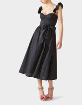 LOVELY IN DOTS DRESS BLACK/IVORY