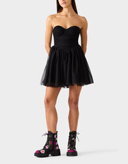 TULLE TWIRL DRESS BLACK