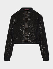 GLITTERATI BOMBER JACKET BLACK SEQUIN