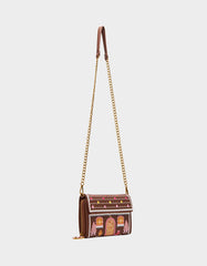 BAKING SPIRITS BRIGHT WALLET ON CHAIN BROWN
