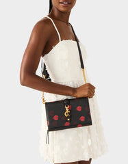 KISSES WALLET ON CHAIN BLACK/MULTI