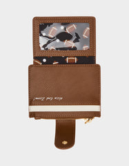 FIRST DOWN & FABULOUS WALLET BROWN