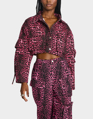 YUKI CROPPED JACKET PINK