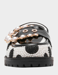 BARTON WHITE/BLACK POLKA DOT