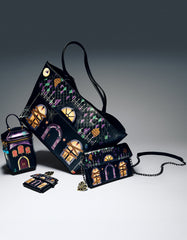 BOO & BREAKFAST WALLET ON CHAIN BLACK/MULTI