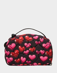 LOAF COSMETIC CASE WITH MIRROR BLACK/MULTI
