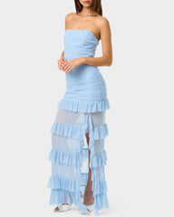BLUE MIRAGE GOWN LIGHT BLUE