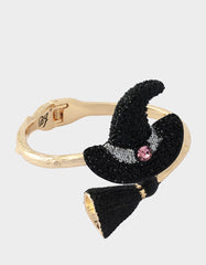 WITCH HAT HINGE BANGLE PINK