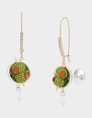 MARTINI DROP EARRINGS GREEN