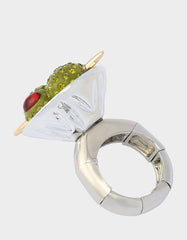 MARTINI COCKTAIL RING GREEN