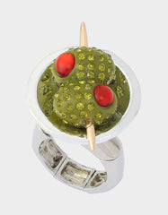 MARTINI COCKTAIL RING GREEN