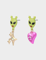 ALIEN MISMATCH DROP EARRINGS MULTI
