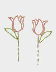 TULIP EARRINGS PINK