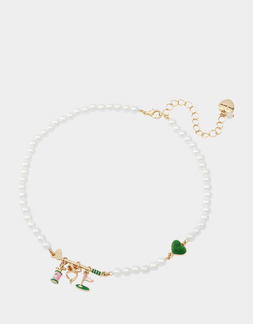 GOLF FRONTAL NECKLACE GREEN