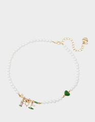 GOLF FRONTAL NECKLACE GREEN
