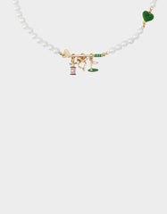GOLF FRONTAL NECKLACE GREEN