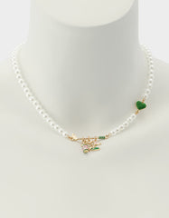 GOLF FRONTAL NECKLACE GREEN