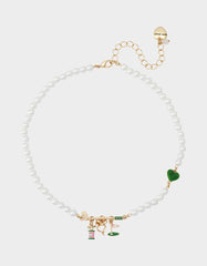 GOLF FRONTAL NECKLACE GREEN