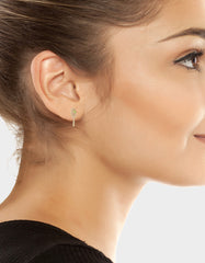 LOVE TENNIS RACQUET EARRINGS GREEN