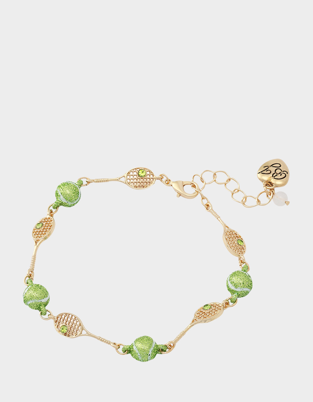 TENNIS RACQUET FLEX BRACELET GREEN