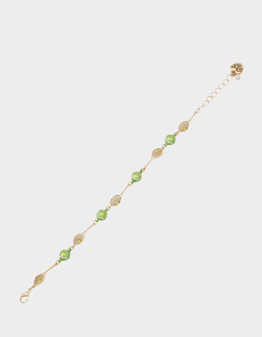 TENNIS RACQUET FLEX BRACELET GREEN