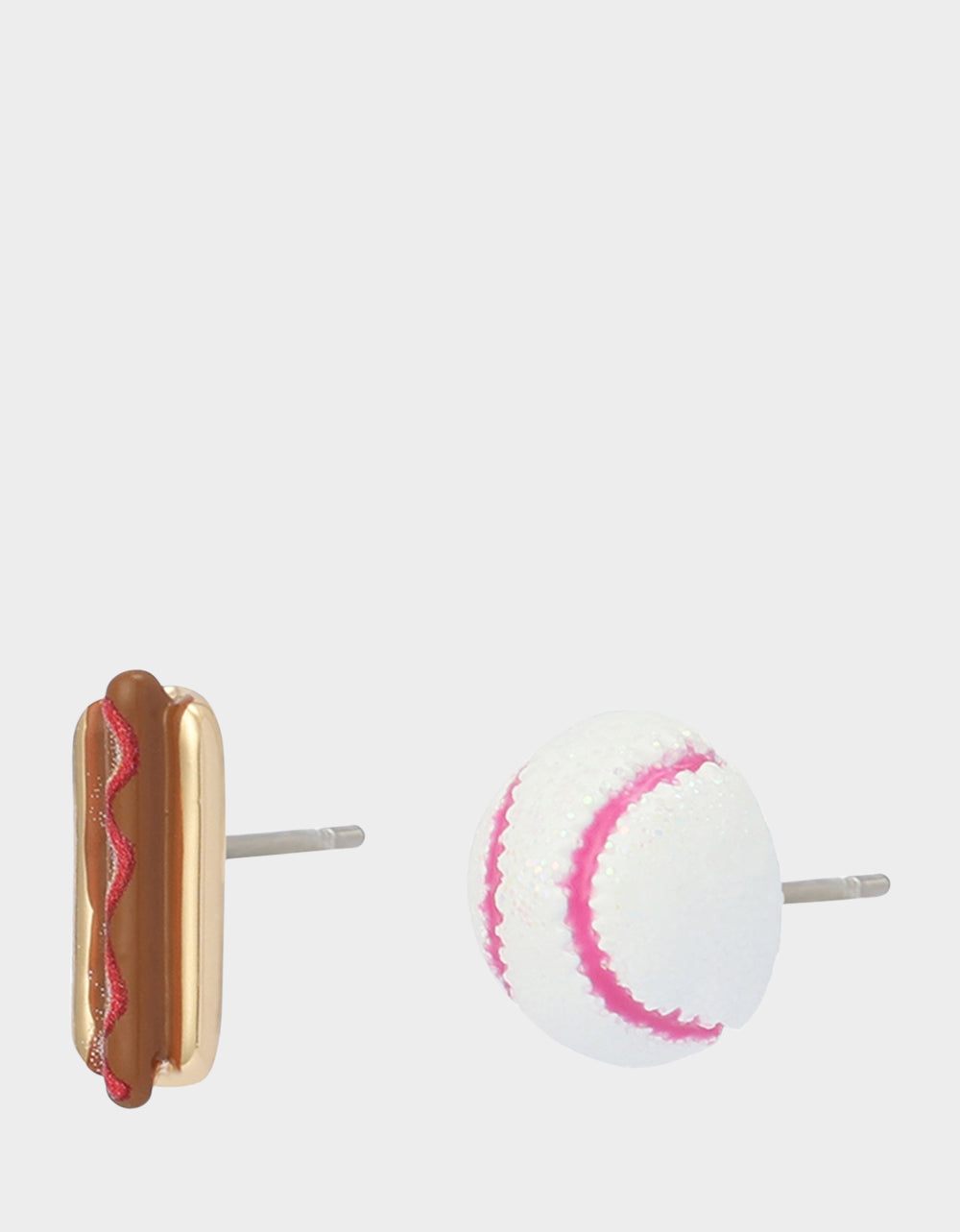 MISMATCH HOTDOG BASEBALL STUDS WHITE