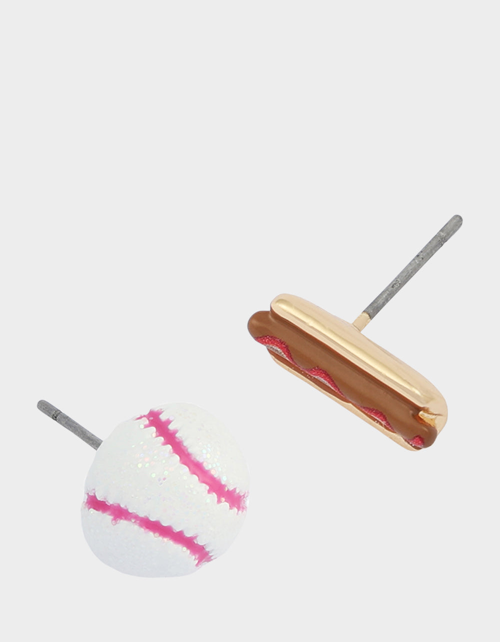 MISMATCH HOTDOG BASEBALL STUDS WHITE