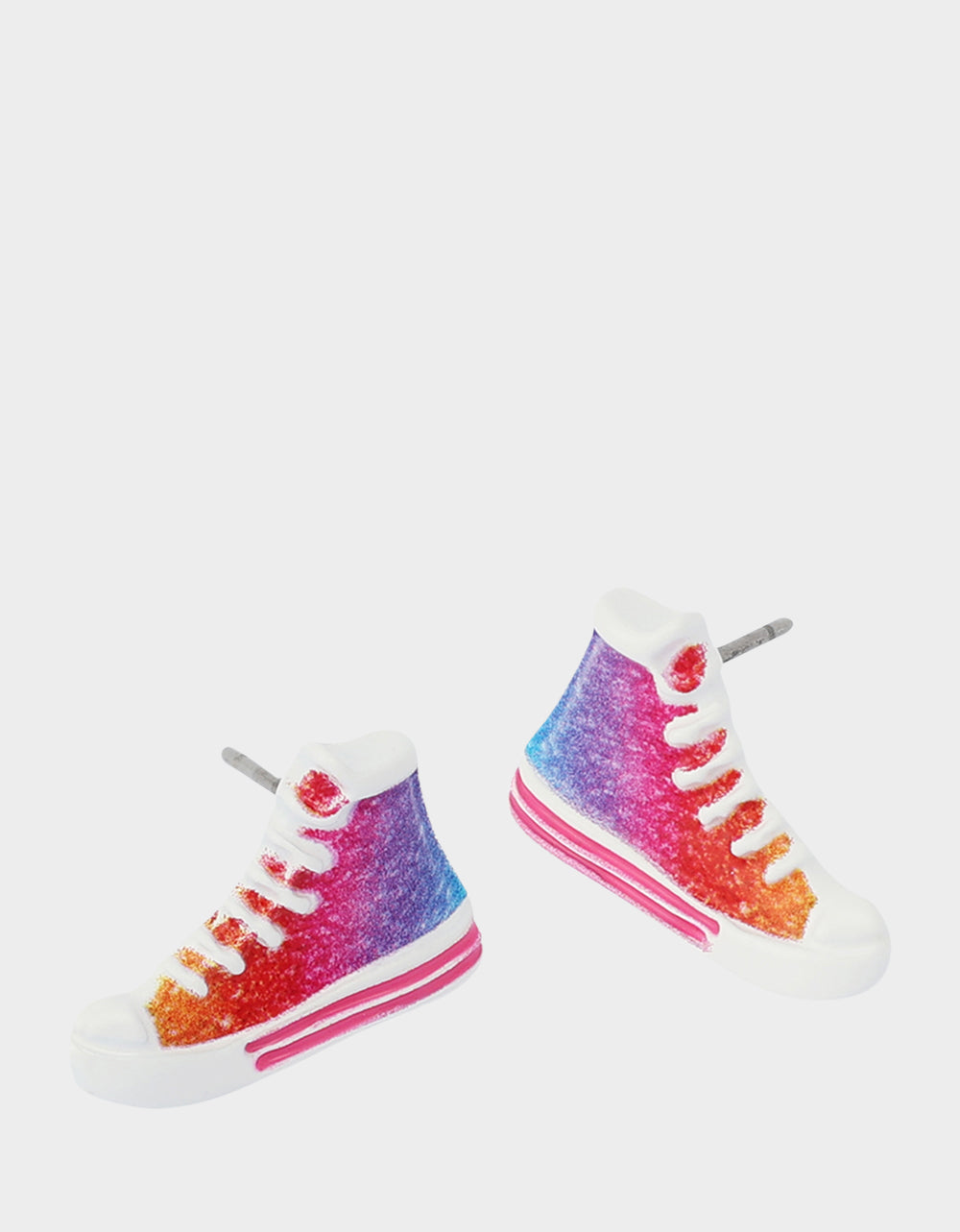 BASKETBALL HIGH TOP STUD EARRINGS MULTI