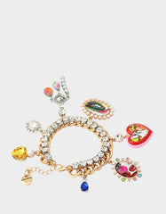 ART CAMPAIGN CHARM BRACELET MULTI