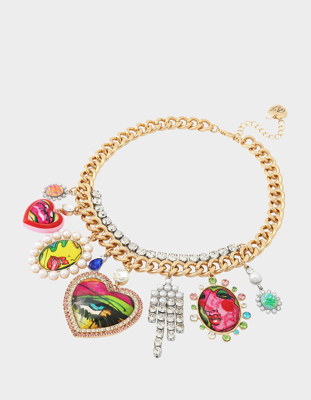 ART CAMPAIGN CHARM NECKLACE MULTI
