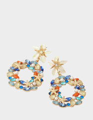 STARFISH DROP KNOCKER EARRINGS BLUE