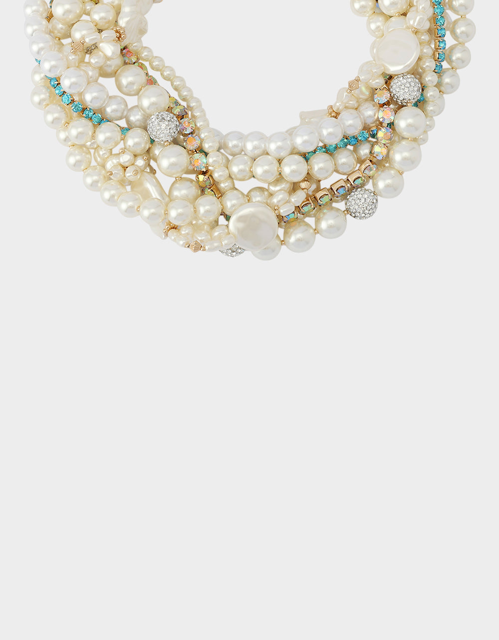PEARL STRANDS COLLAR NECKLACE PEARL