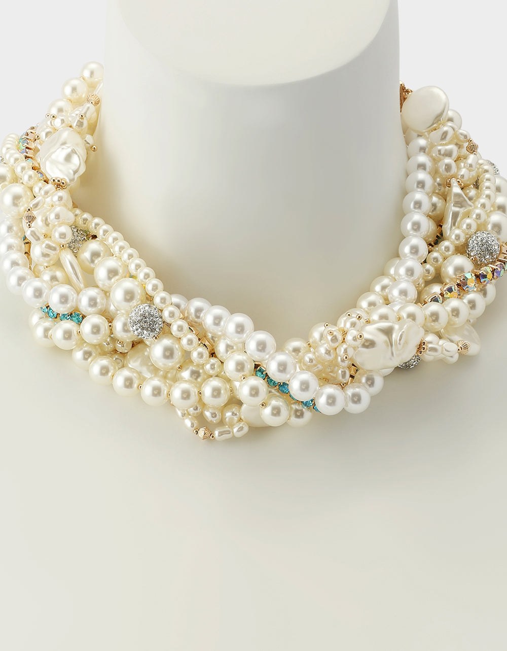 PEARL STRANDS COLLAR NECKLACE PEARL