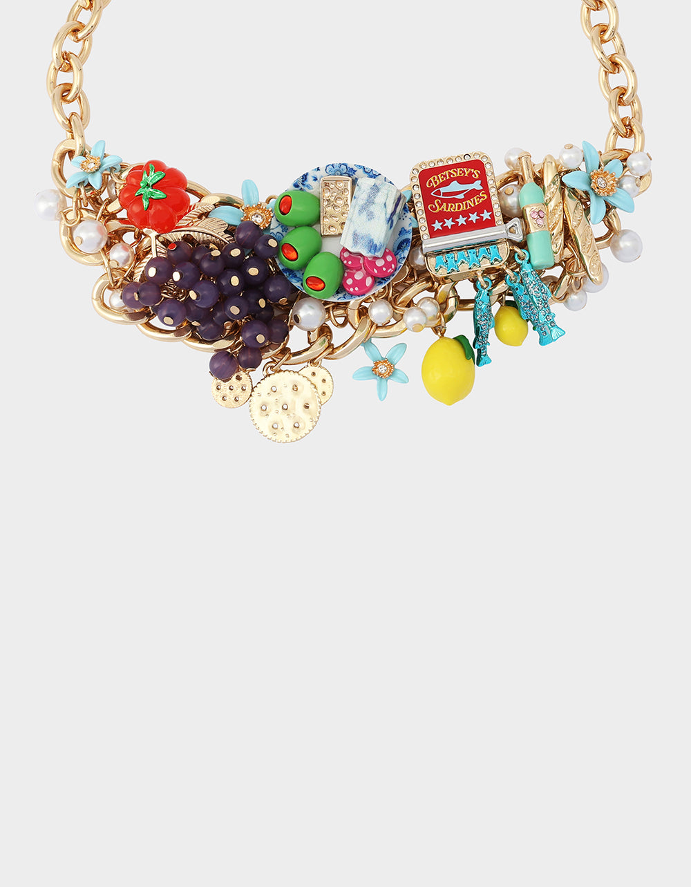 CHARCUTERIE BAUBLE FRONT NECKLACE MULTI
