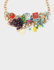CHARCUTERIE BAUBLE FRONT NECKLACE MULTI