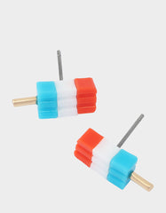 POPSICLE STUD EARRINGS BLUE