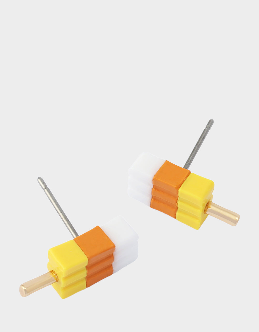 POPSICLE STUD EARRINGS ORANGE